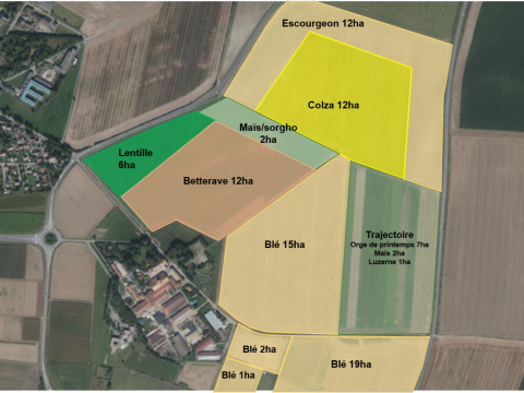 Assolement de la ferme de Grignon